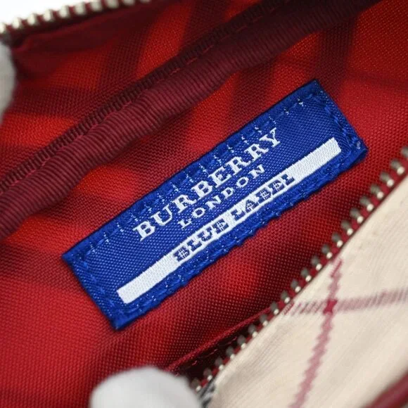 BURBERRY Logo Nova Check Shoulder Bag Canvas Leather Red Brown Japan 218-082525 - Picture 14 of 15